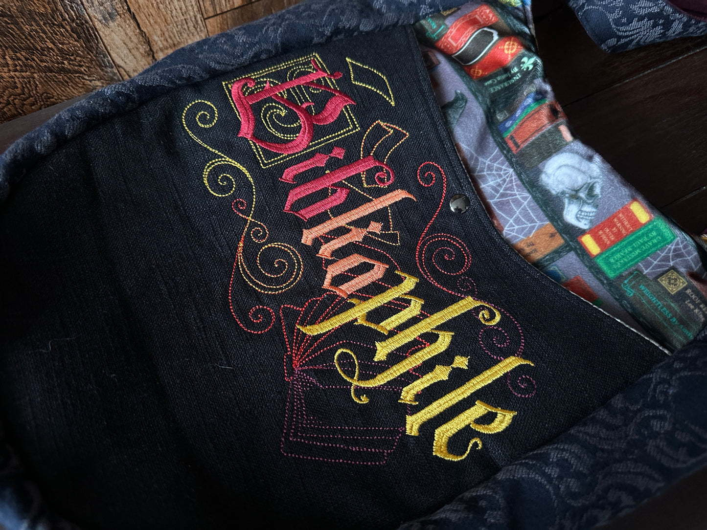Bibliophile and Dark Academia Boho Crossbody Bag