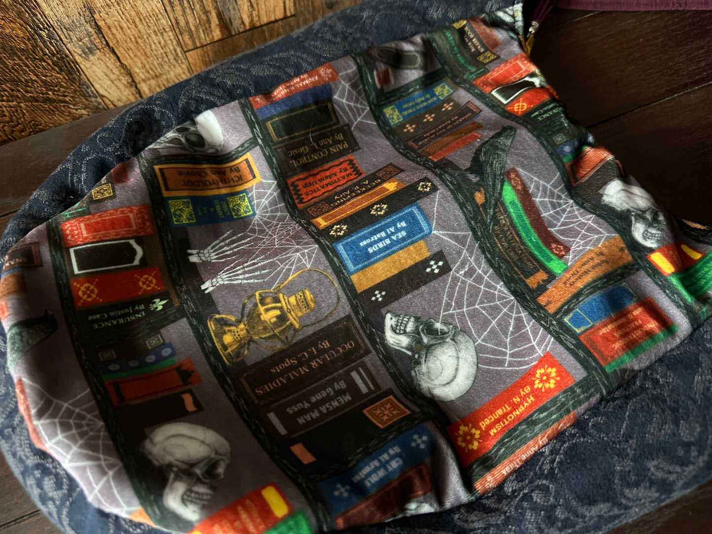 Bibliophile and Dark Academia Boho Crossbody Bag