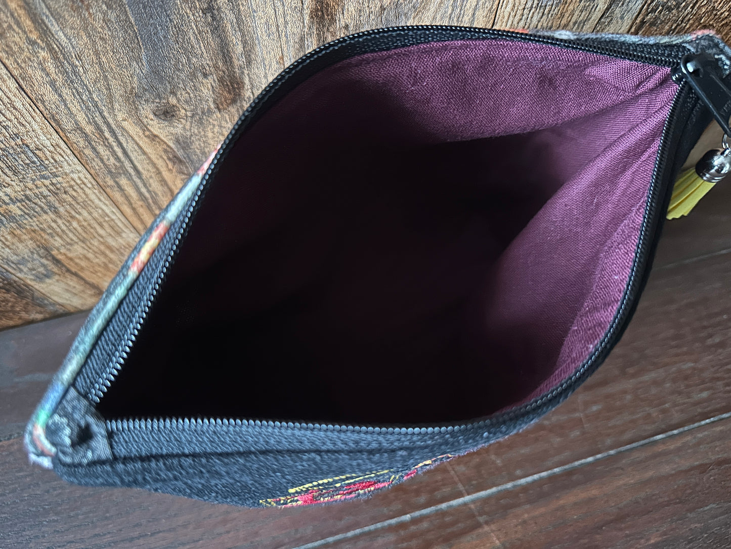 Bibliophile and Dark Academia Padded Project or Cosmetic Bag