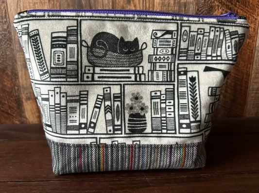 Read Banned Books and Void Kitties Padded Project or Cosmetic Bag