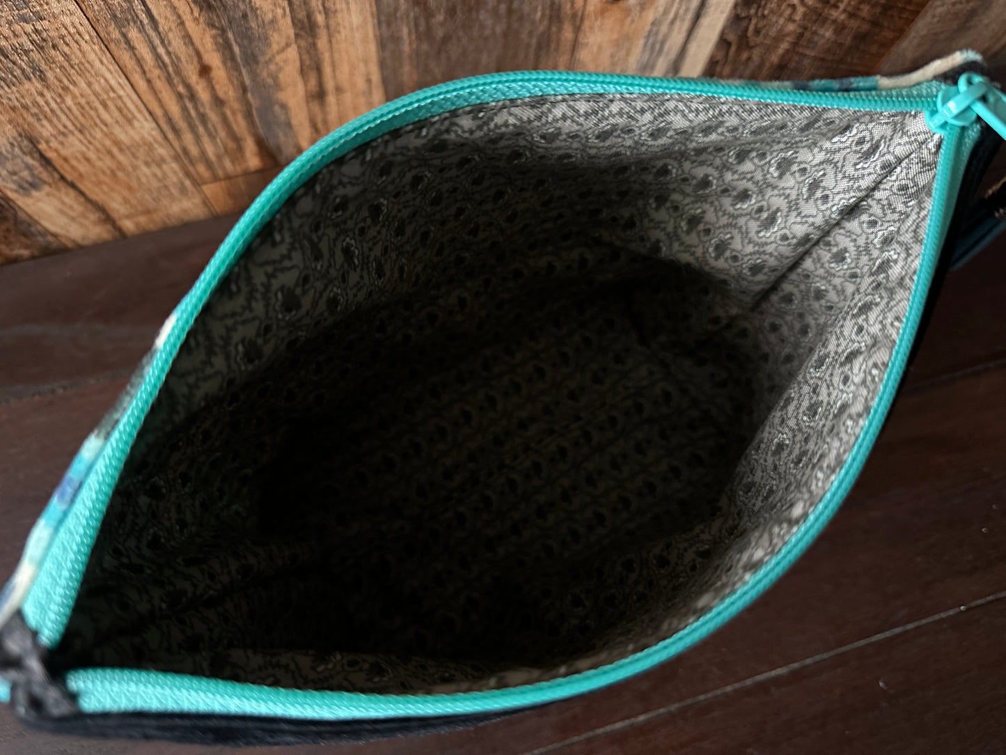 Black Cats in the Library Padded Project or Cosmetic Bag