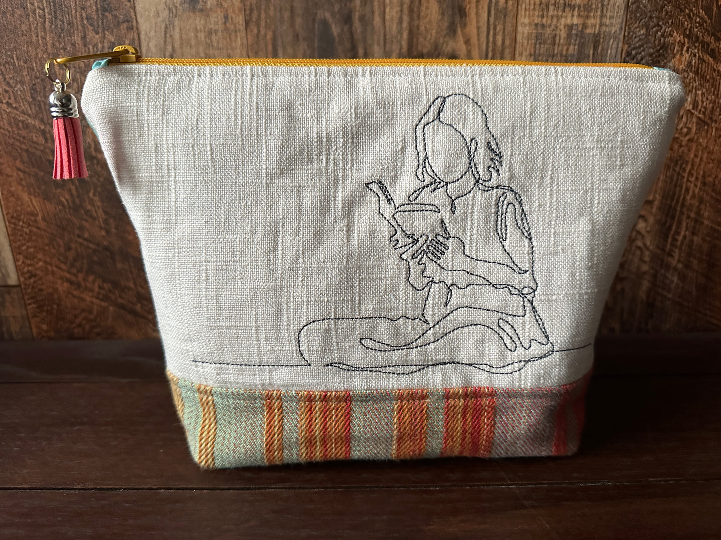 I Heart Books Padded Project or Cosmetic Bag