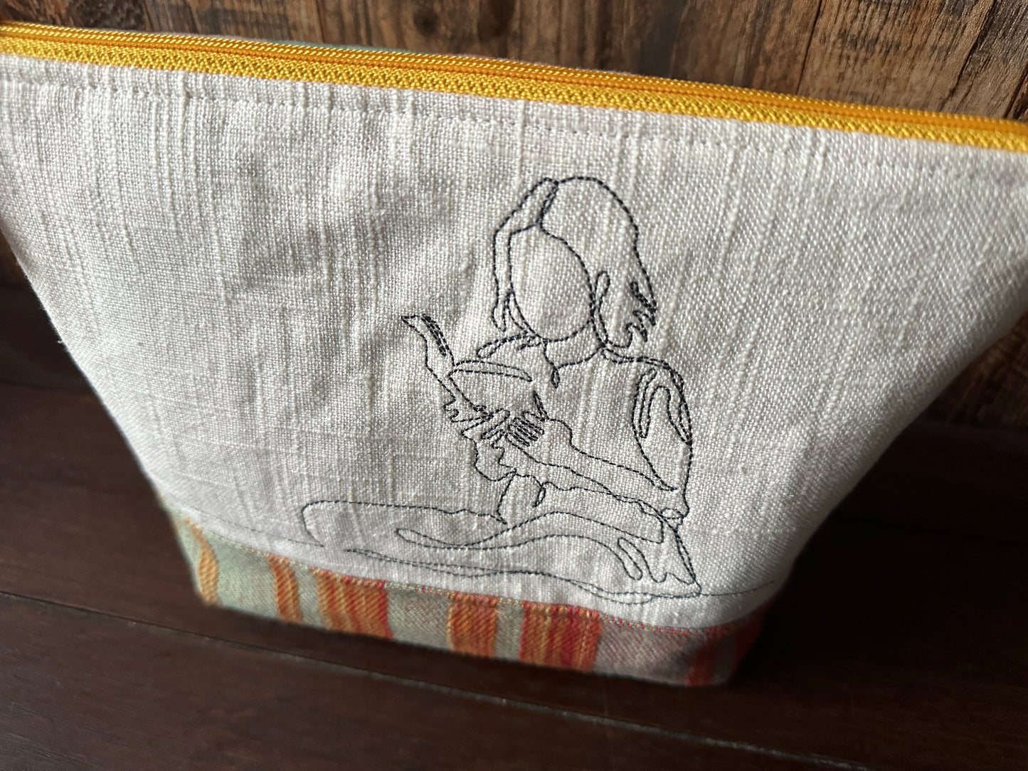 I Heart Books Padded Project or Cosmetic Bag