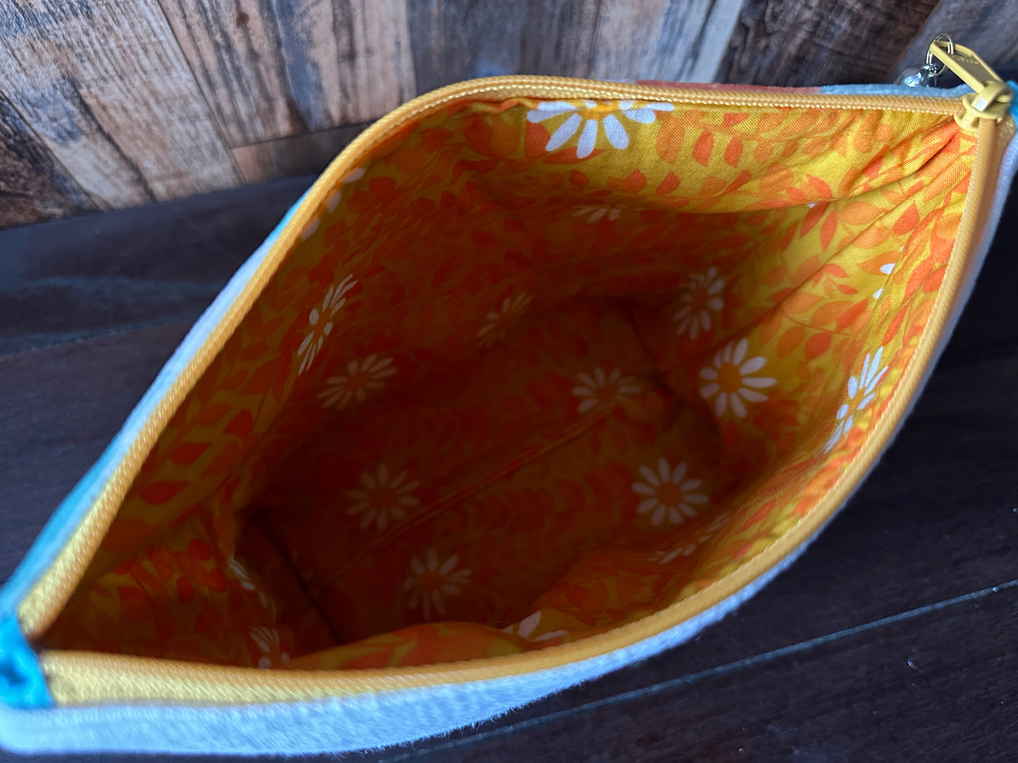 I Heart Books Padded Project or Cosmetic Bag