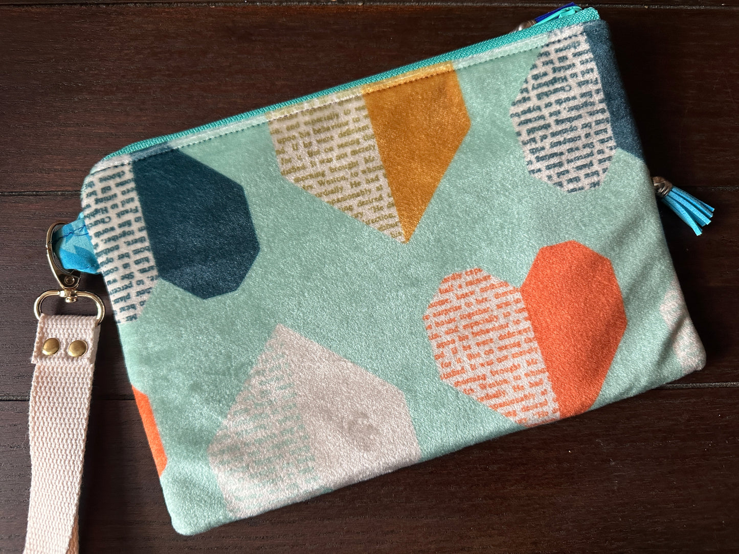 Read Banned Books Small Double Zipper Clutch and E-Reader Pouch
