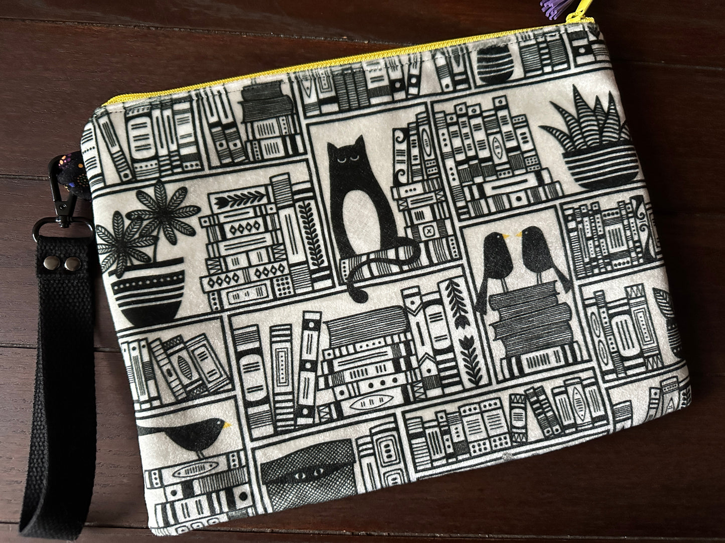 Read Banned Books with Void Kitties Large Double Zipper Sleeve and Tablet Pouch