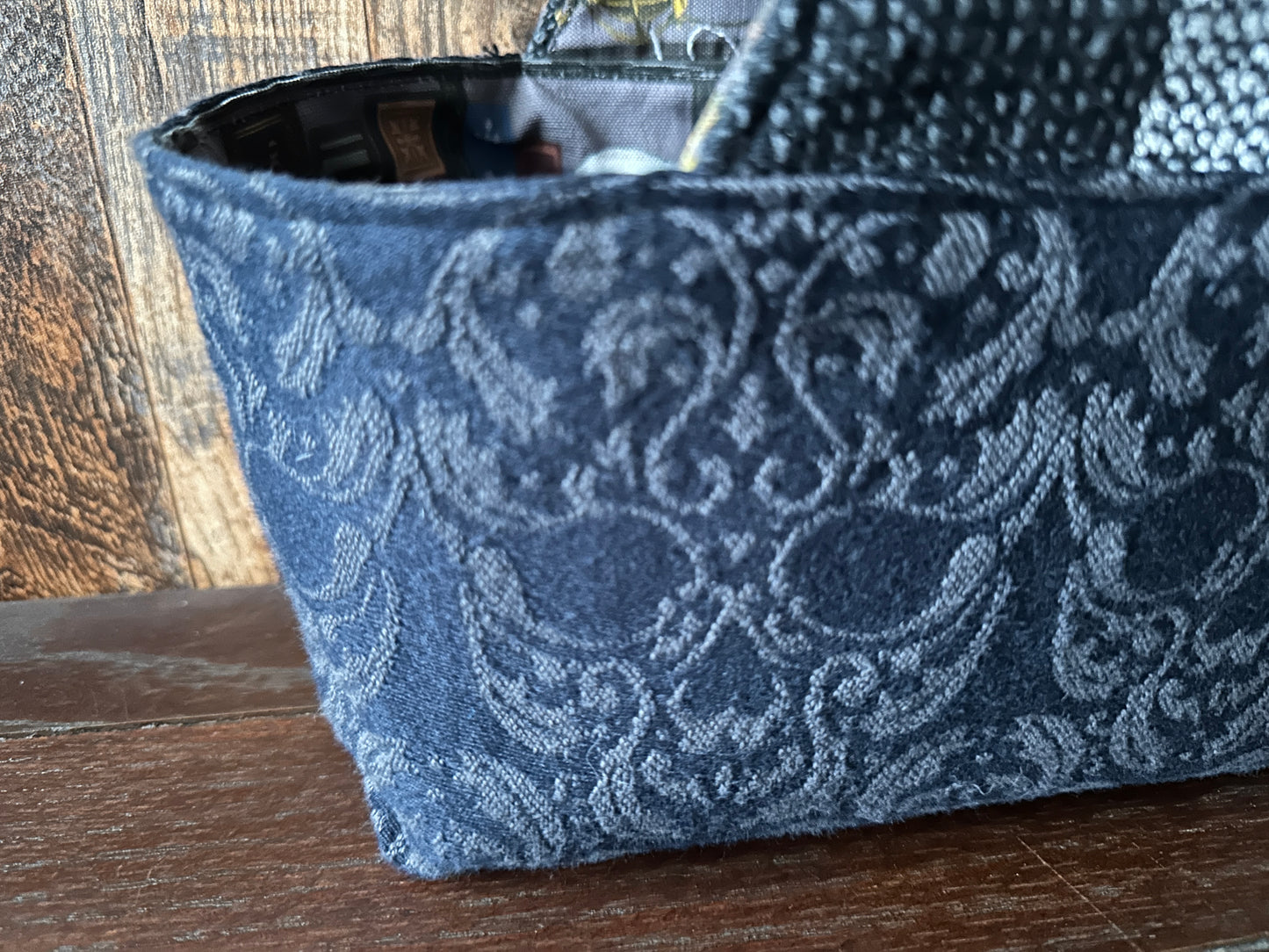 Dark Academia Small Basket Bag