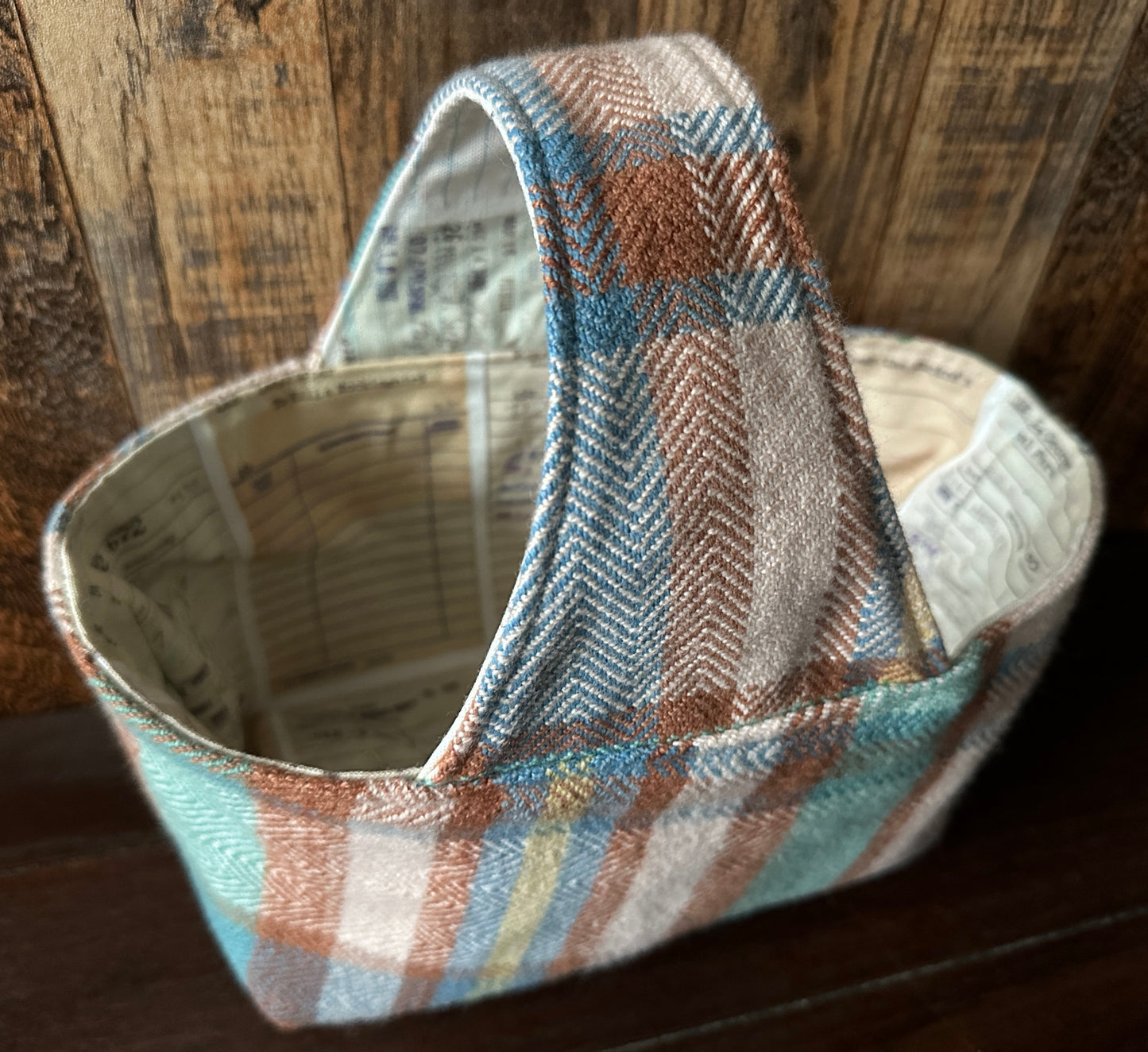Library Cards Small Basket Bag