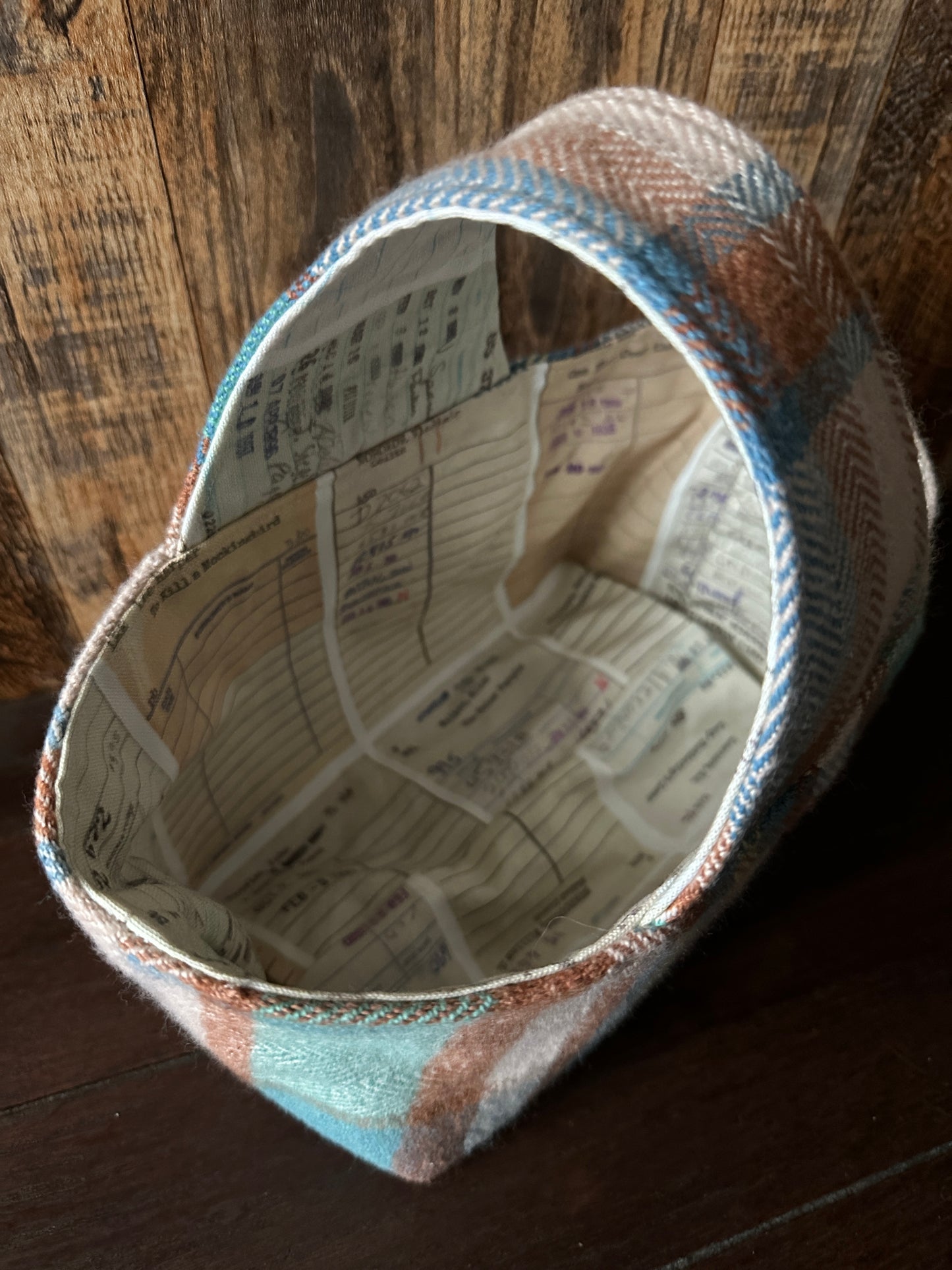 Library Cards Small Basket Bag