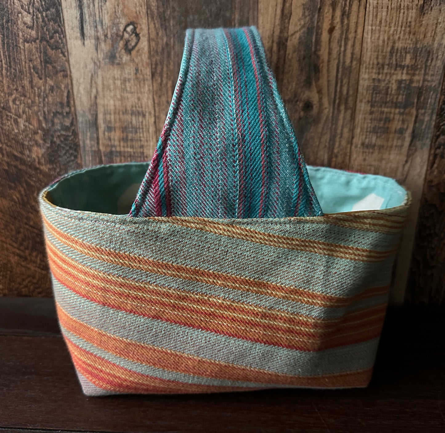 I Heart Books Small Basket Bag