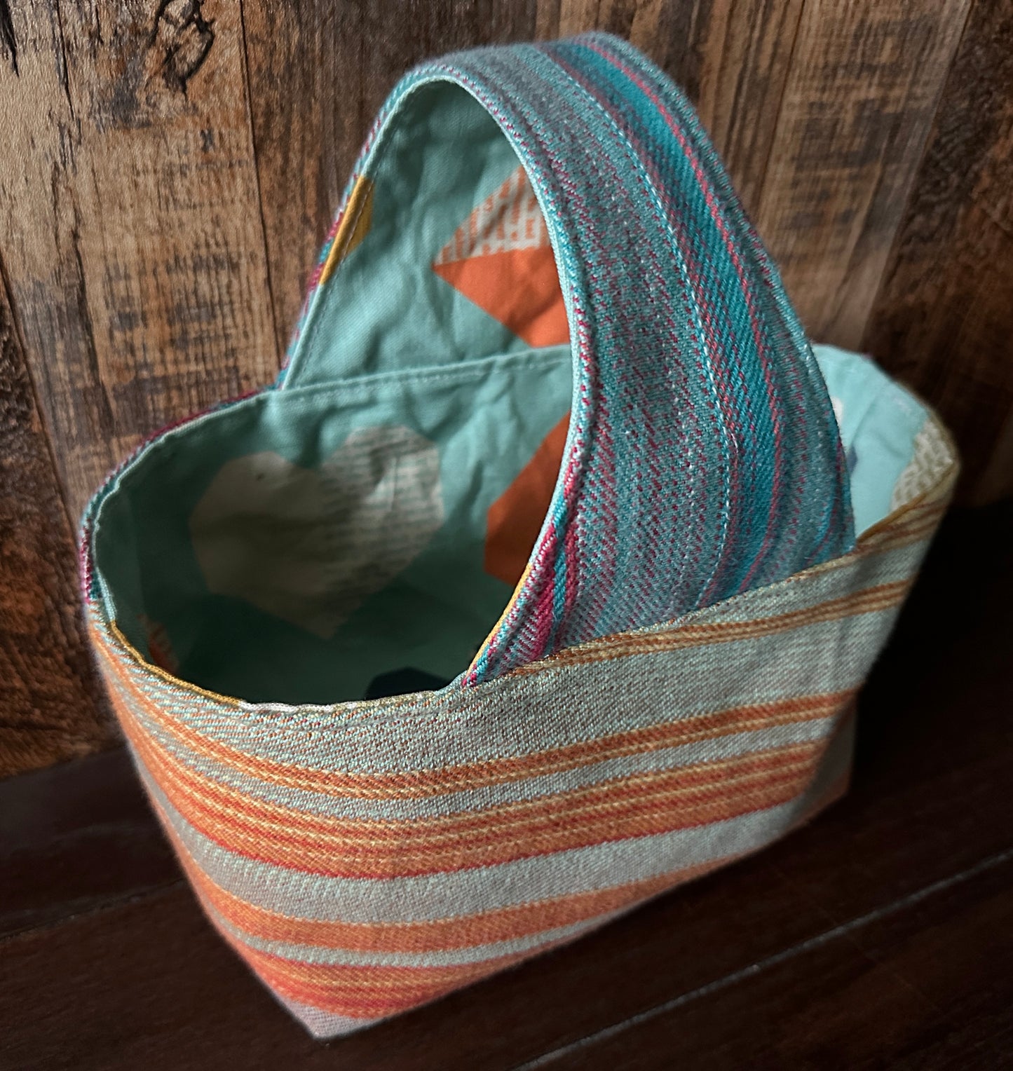 I Heart Books Small Basket Bag