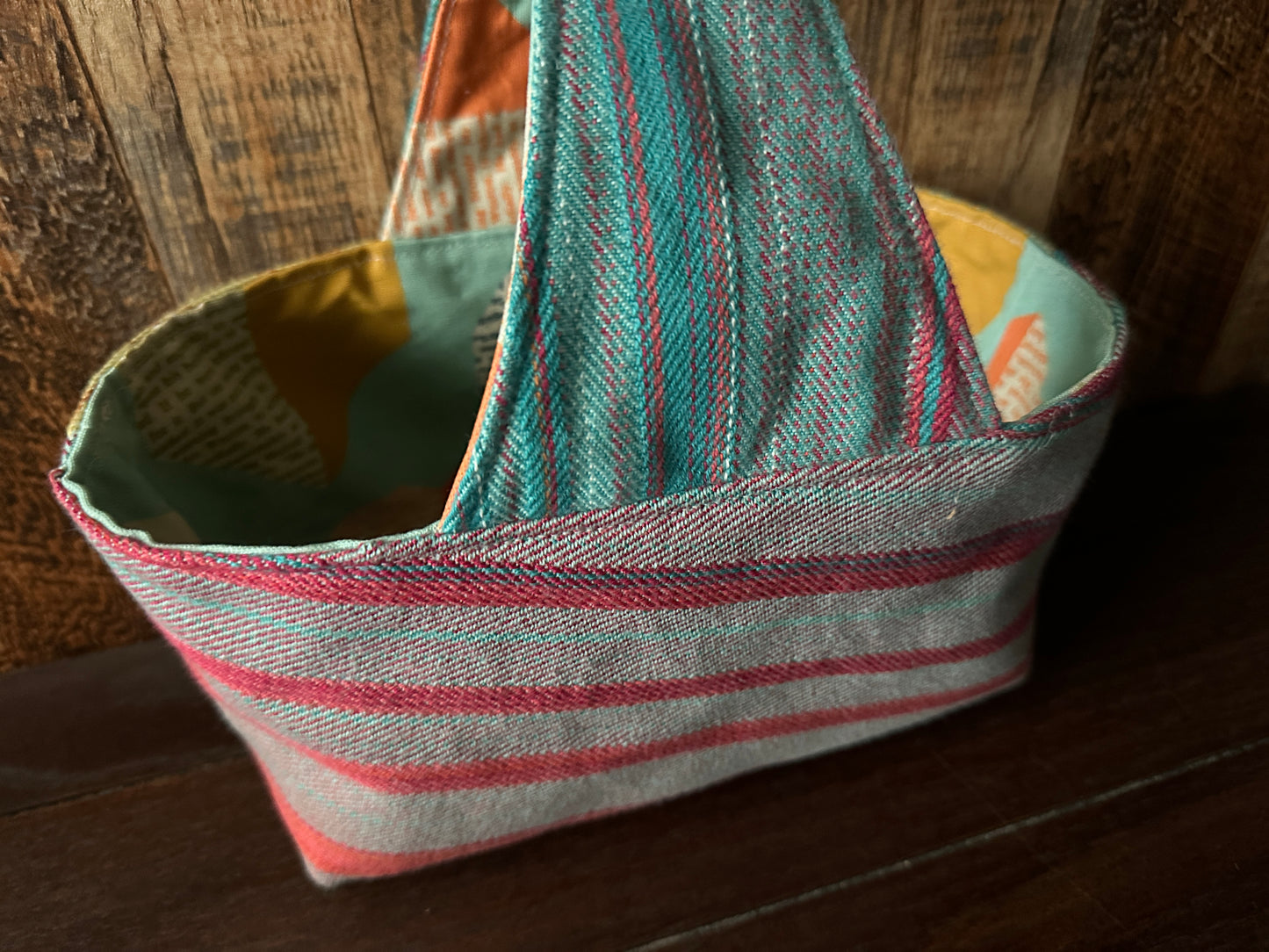 I Heart Books Small Basket Bag