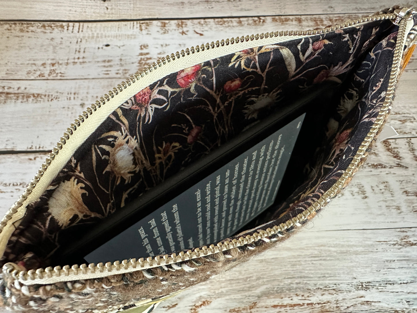 Baby Cheetahs Double Zipper Clutch~ Perfect for E-Readers