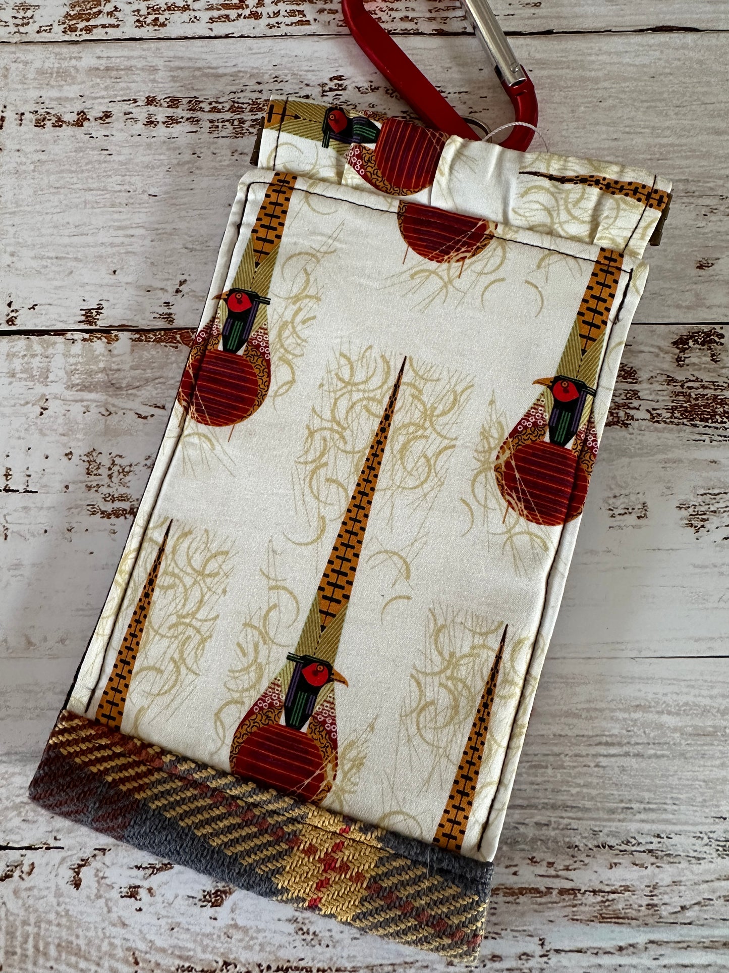 Pheasants Phone Pouch with Internal Card Pocket