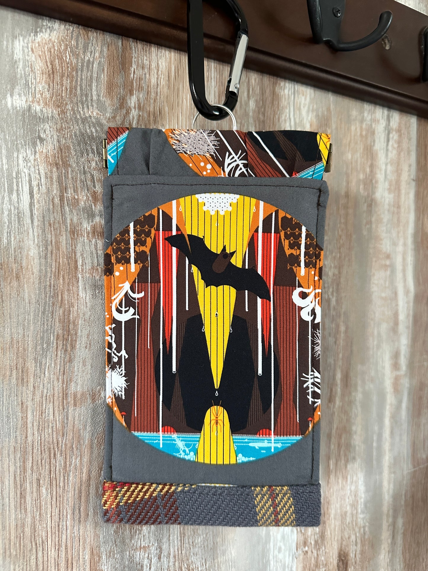 Bat Cave Phone Pouch with Internal Card Pocket