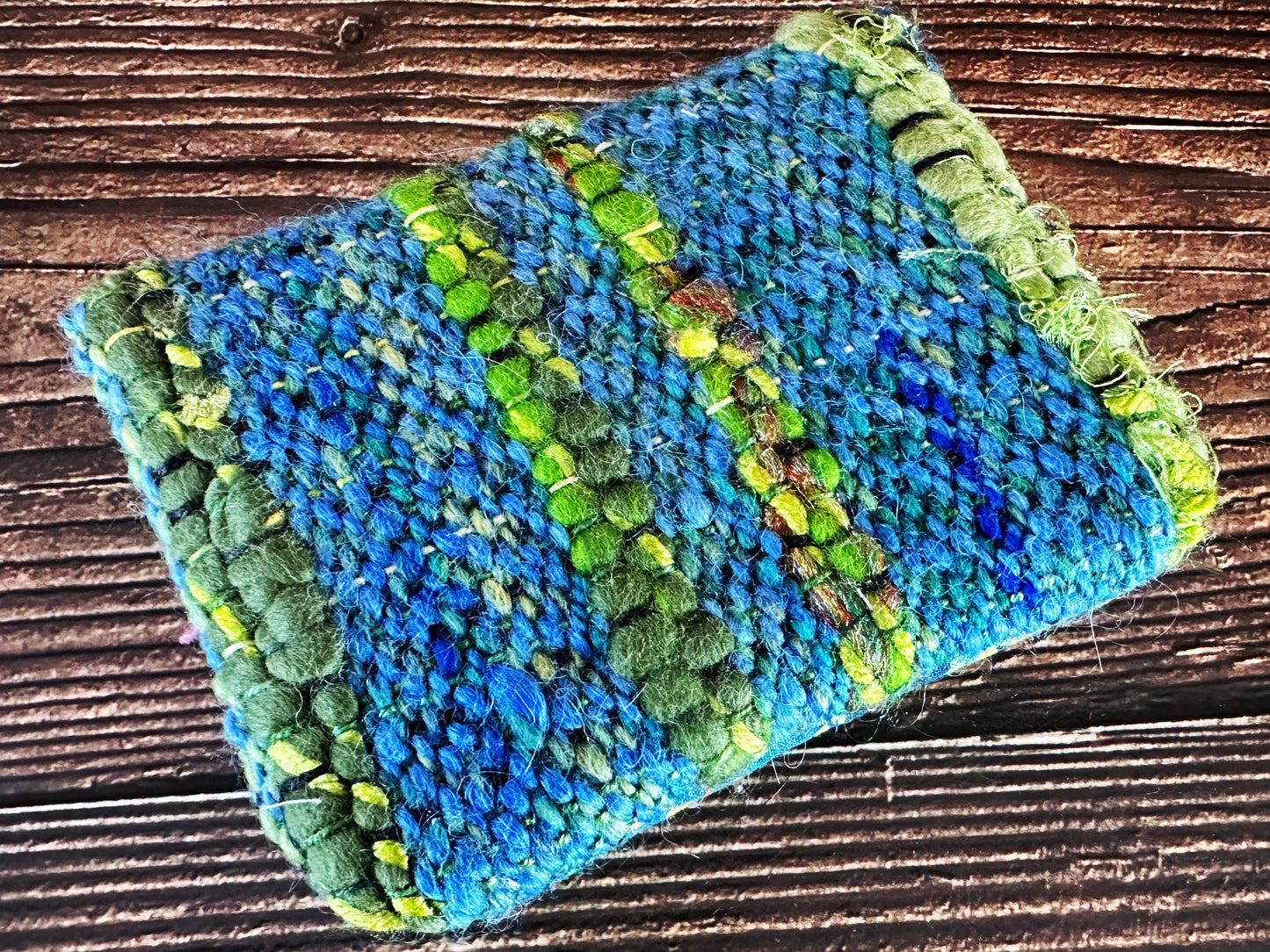 Fabulous Floral & Woven Wool Simple Card Wallet