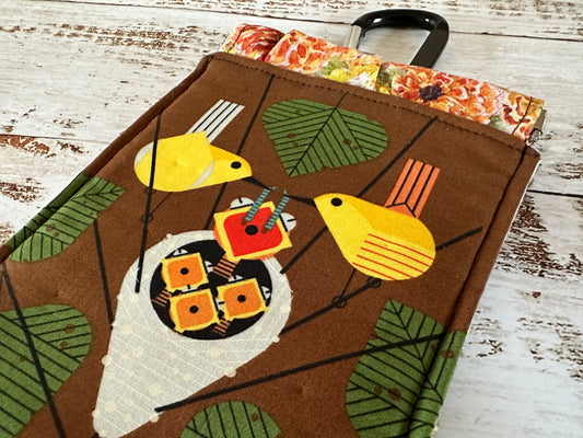 Yellow Warblers Phone Pouch with Internal Card Pocket