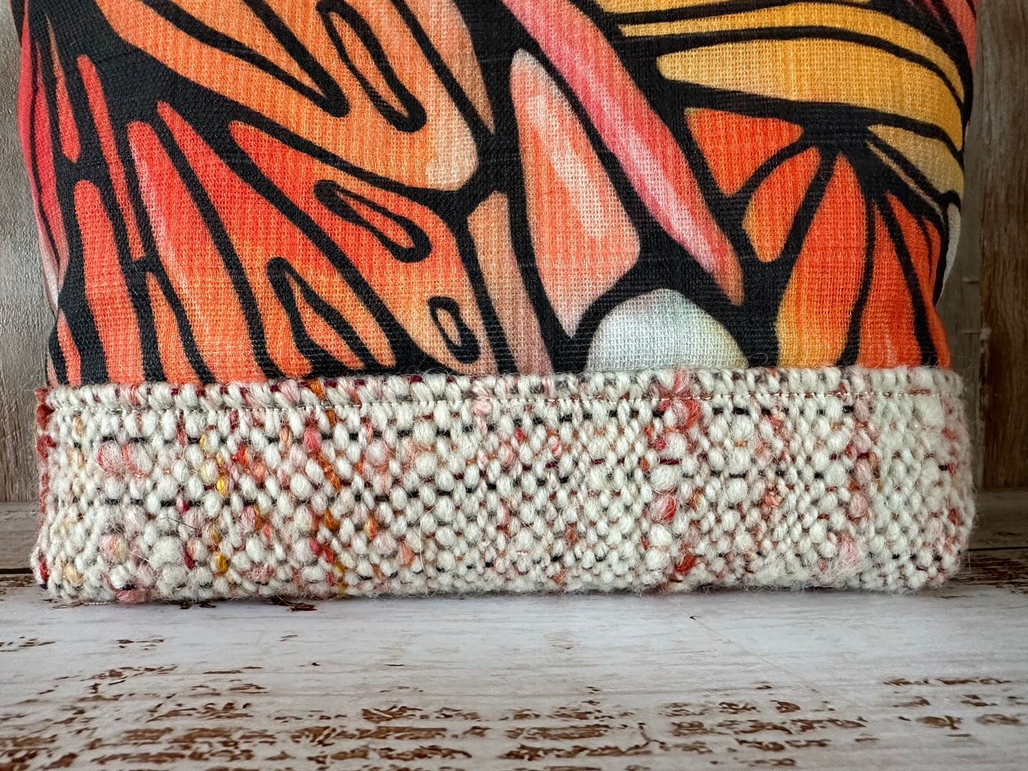 Monarch Wings Project or Cosmetic Zipper Bag