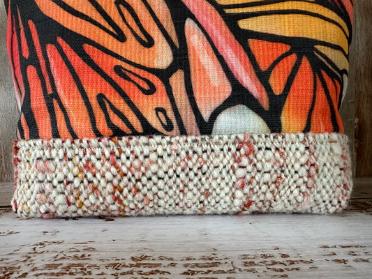 Monarch Wings Project or Cosmetic Zipper Bag