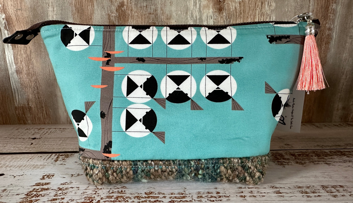 Chickadees Small Open Wide Bag