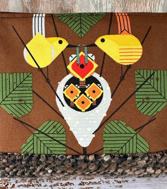 Yellow Warblers Small Open Wide Bag