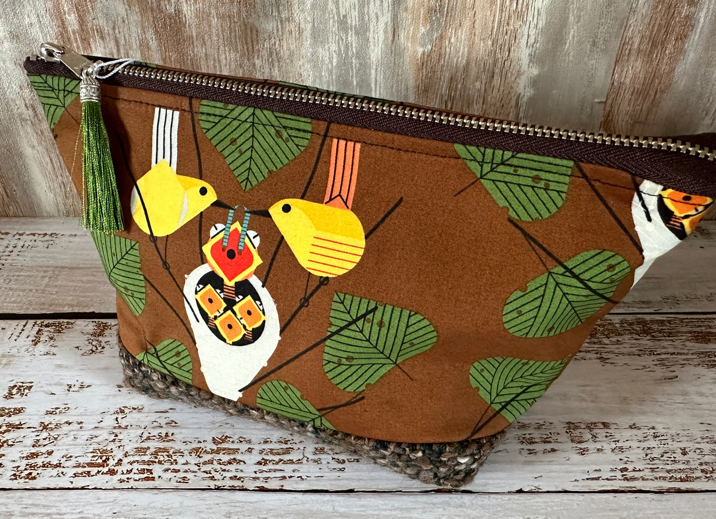 Yellow Warblers Small Open Wide Bag