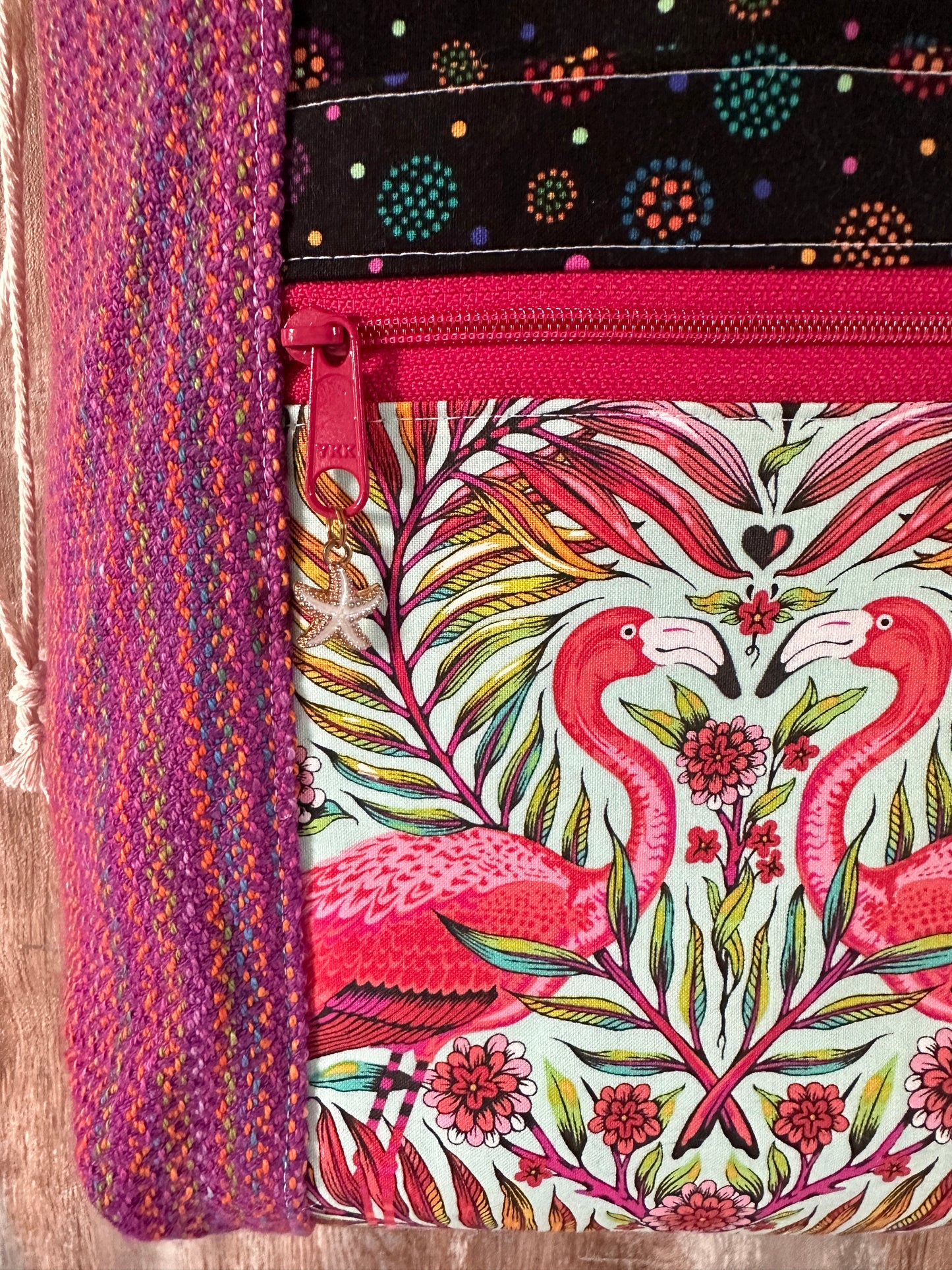 Pink Flamingo Medium Deluxe Project Bag