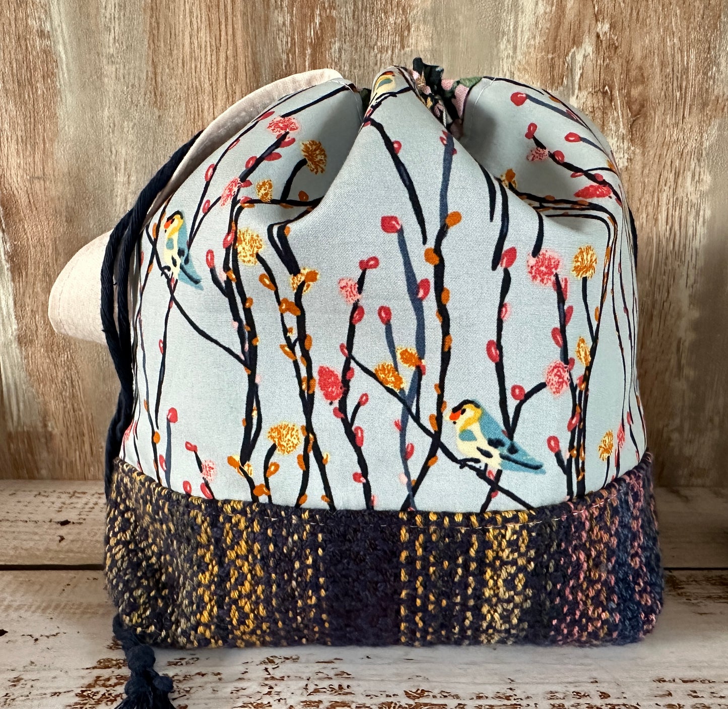 Blue Birds Small Project Bag