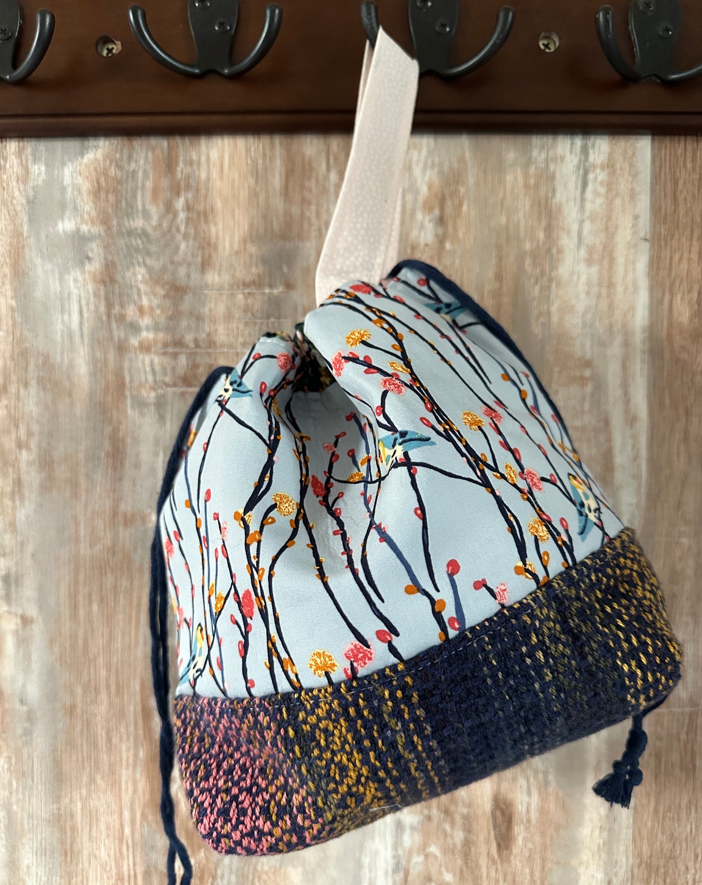Blue Birds Small Project Bag