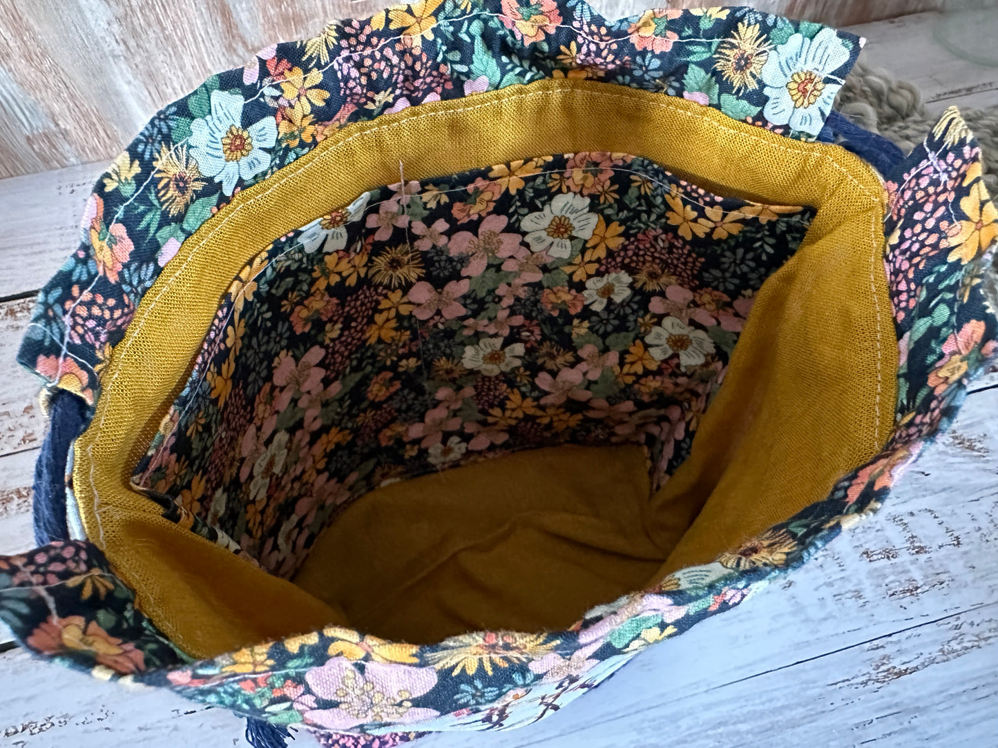 Blue Birds Small Project Bag