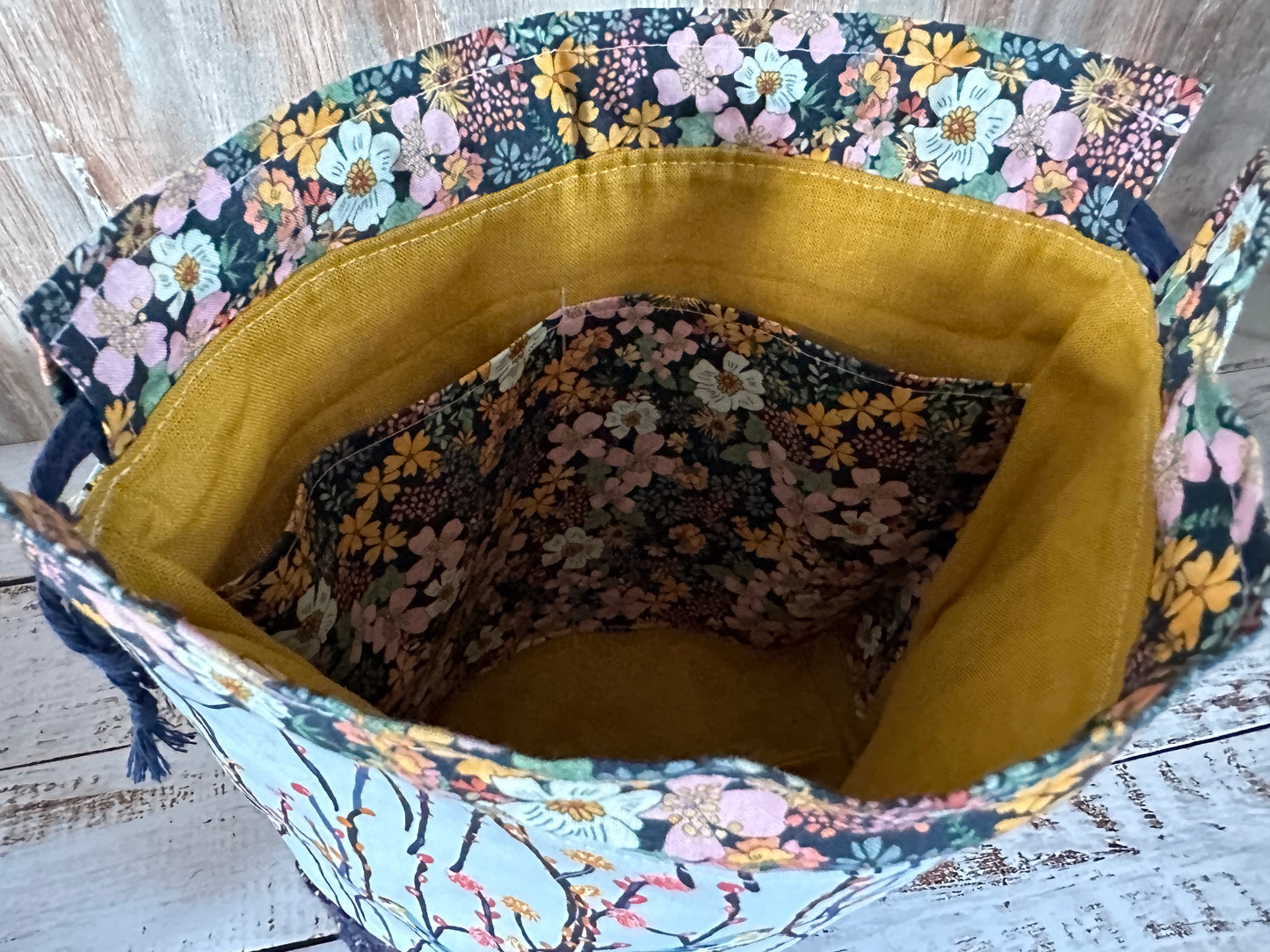 Blue Birds Medium Project Bag