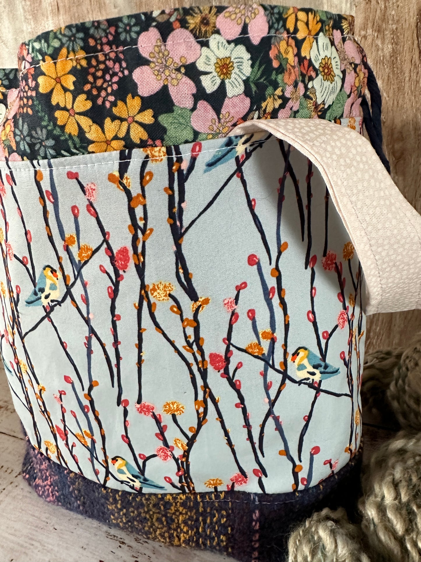 Blue Birds Medium Project Bag