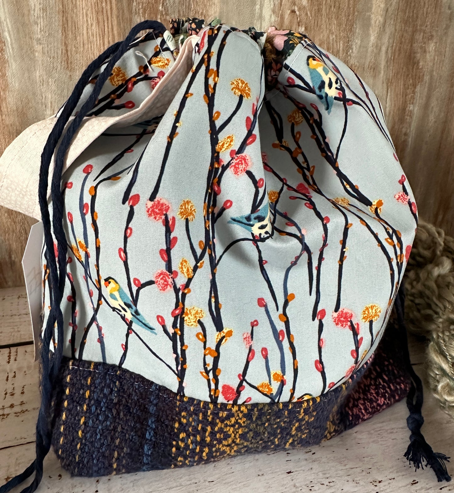 Blue Birds Medium Project Bag