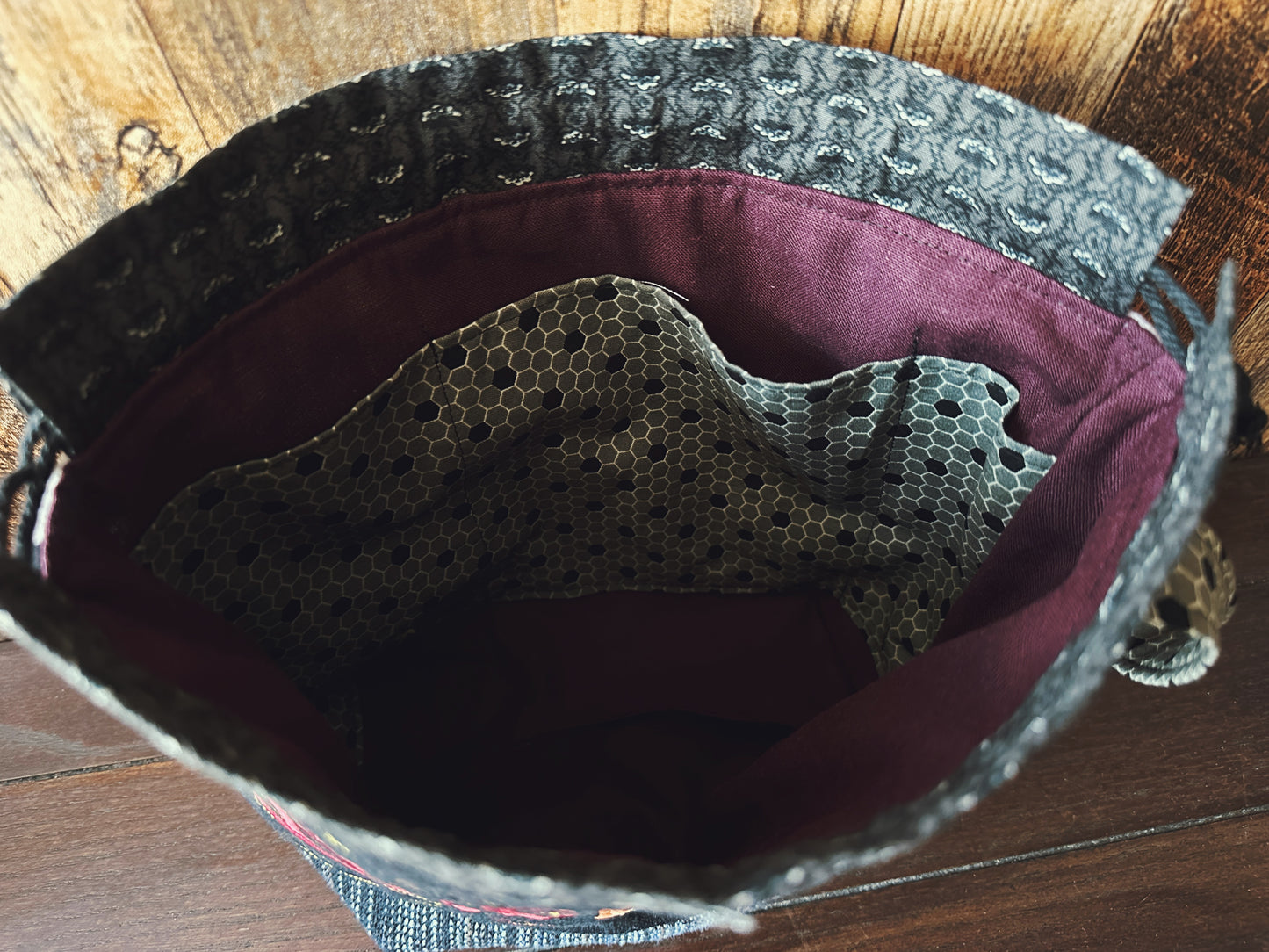 Dark Academia Bibliophile Medium Project Bag