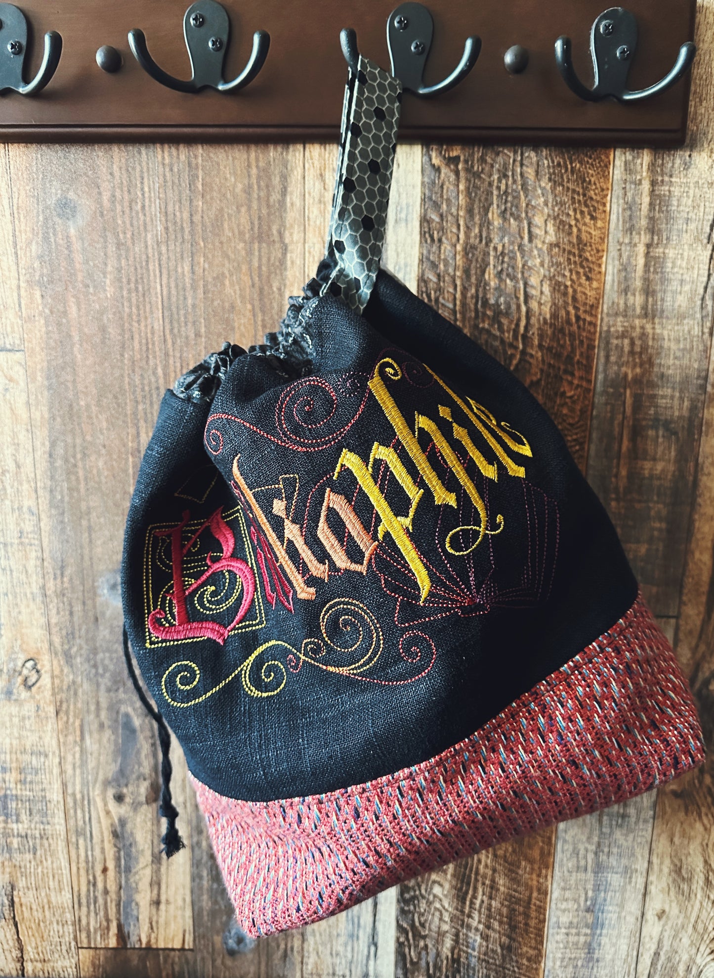 Dark Academia Bibliophile Large Project Bag