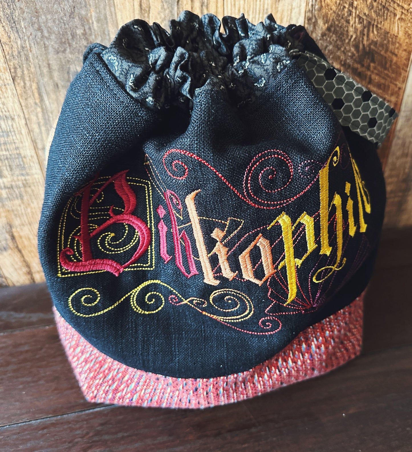 Dark Academia Bibliophile Large Project Bag