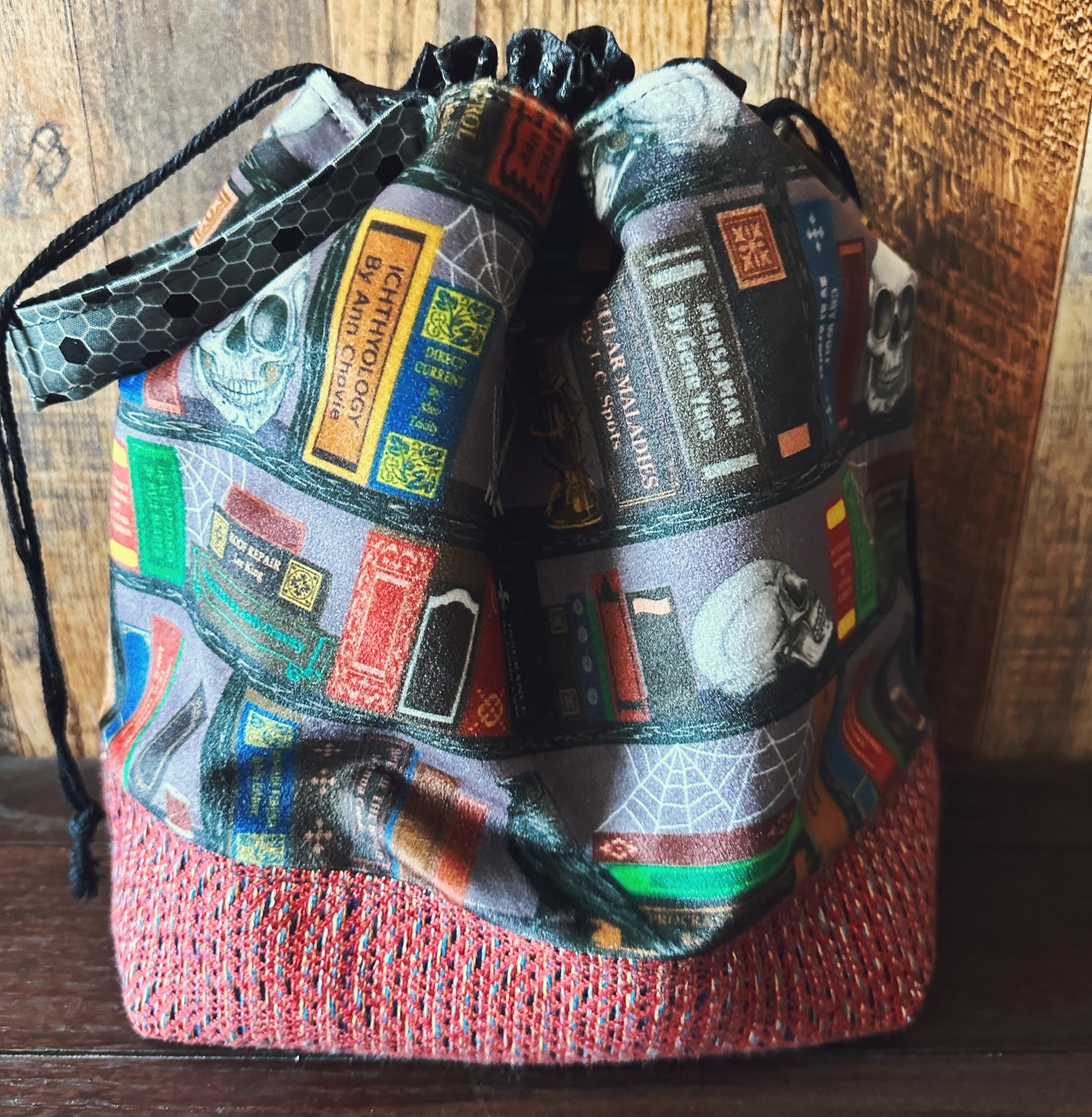 Dark Academia Bibliophile Large Project Bag