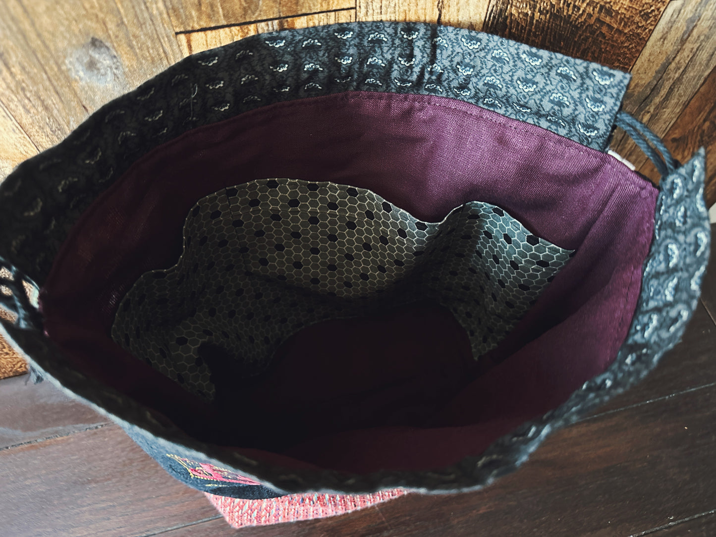 Dark Academia Bibliophile Large Project Bag