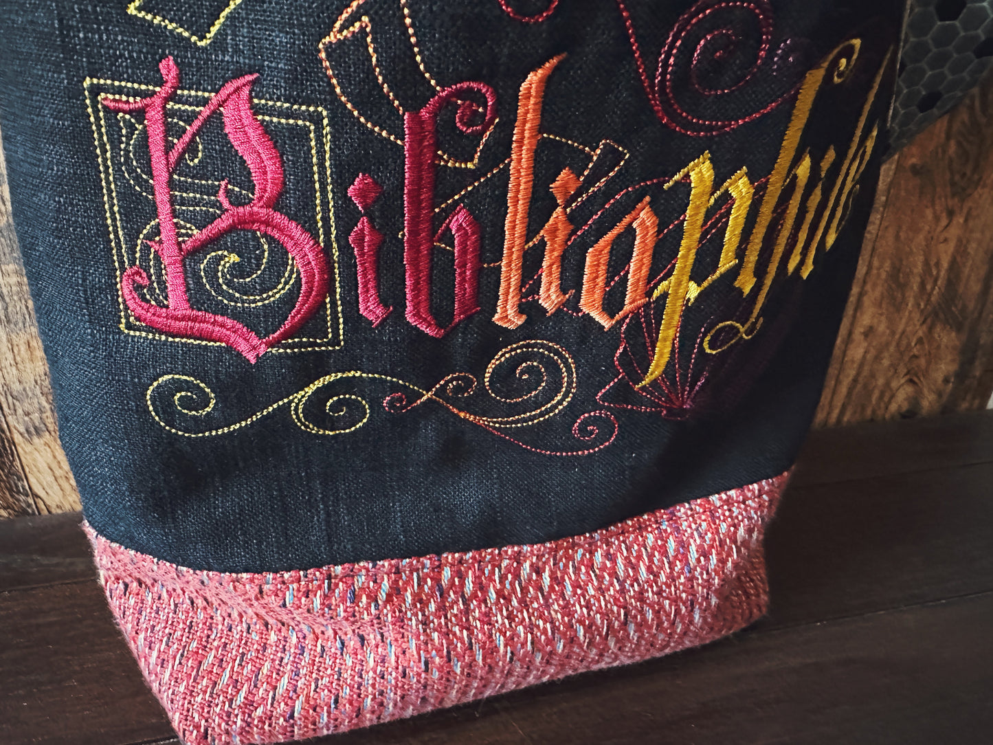 Dark Academia Bibliophile Large Project Bag