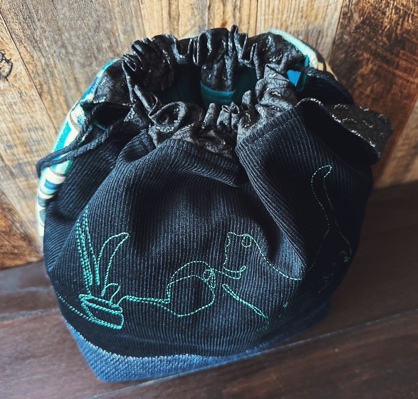 Void Kitty in the Library Large Project Bag