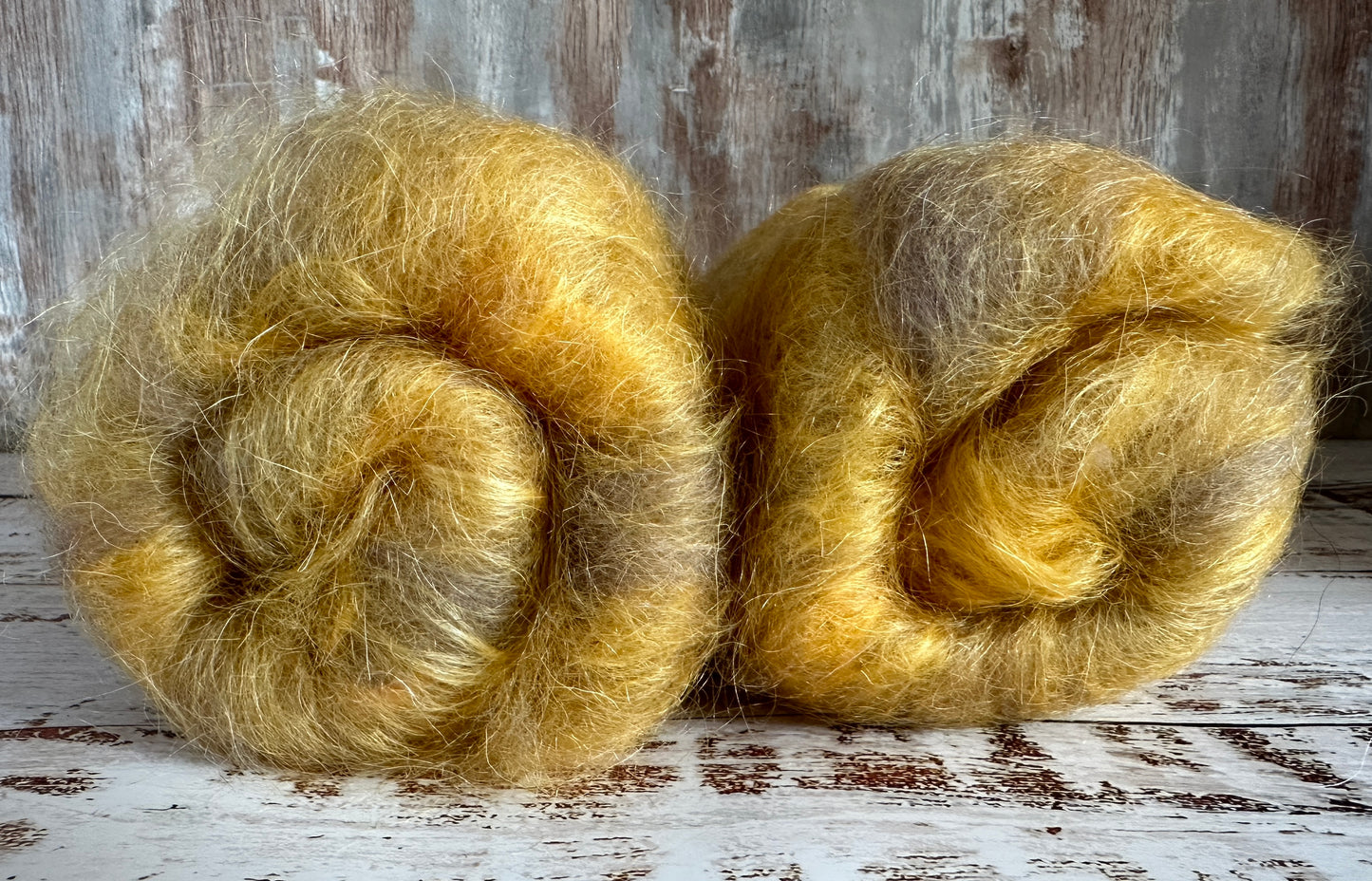 Beginner Spinner Mohair and Gulf Coast Native Art Batt