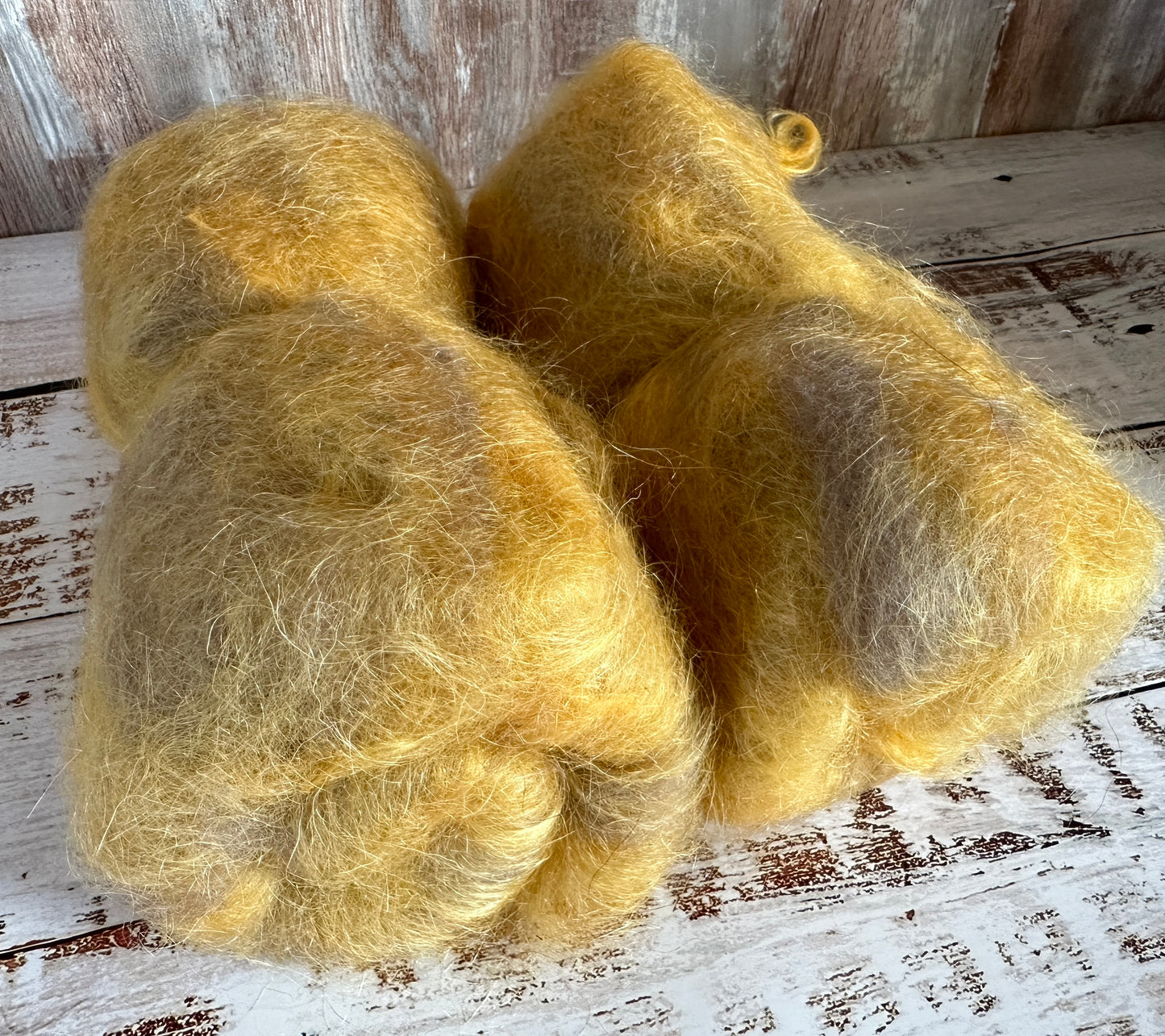 Beginner Spinner Mohair and Gulf Coast Native Art Batt