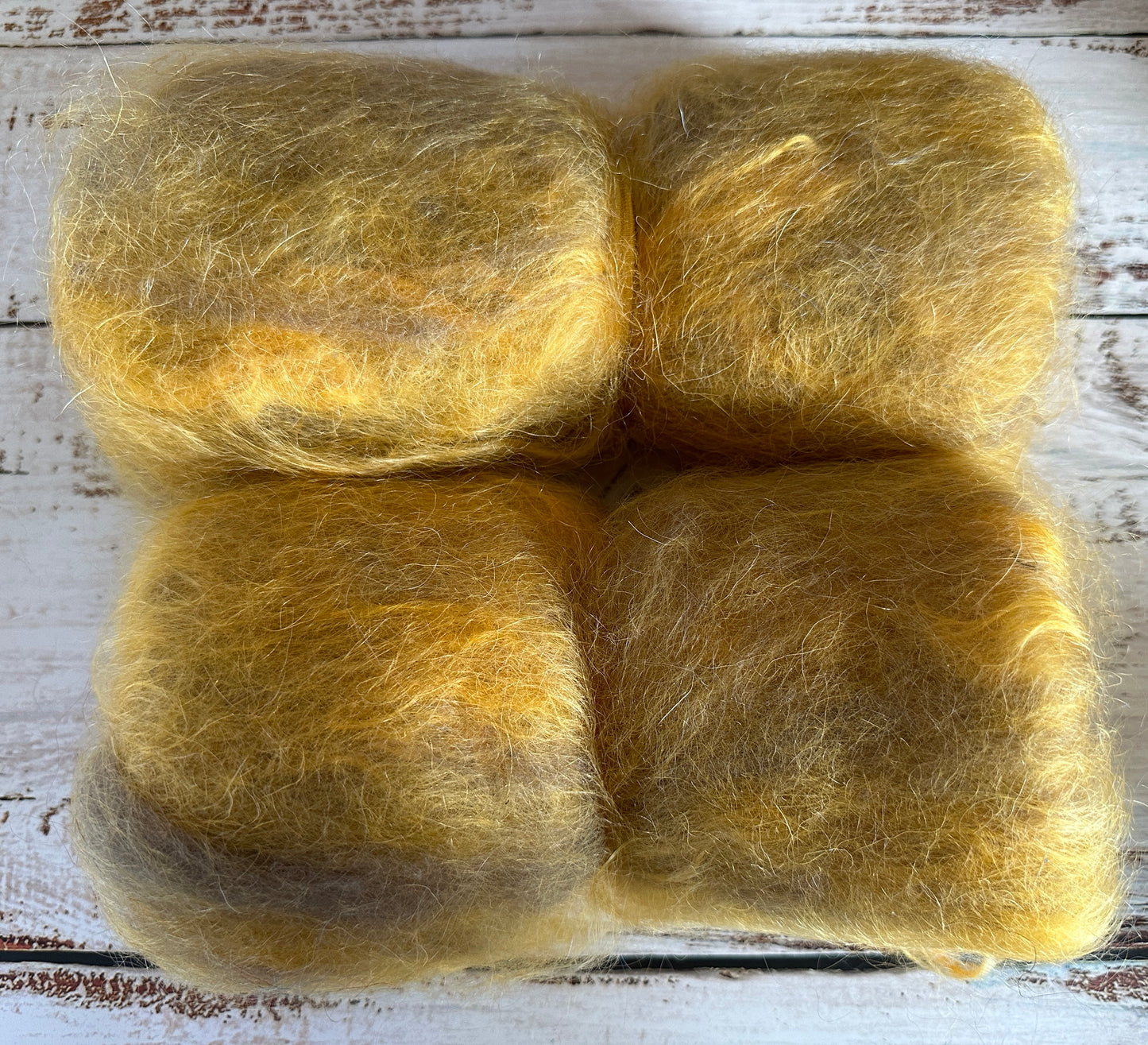 Beginner Spinner Mohair and Gulf Coast Native Art Batt
