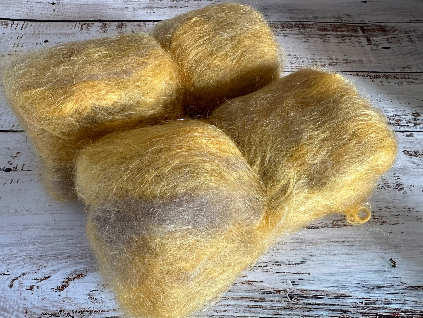 Beginner Spinner Mohair and Gulf Coast Native Art Batt