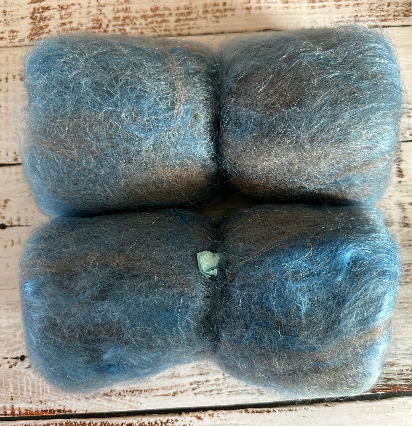 Beginner Spinner Mohair and Gulf Coast Native Art Batt