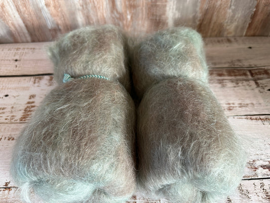 Beginner Spinner Mohair and Gulf Coast Native Art Batt