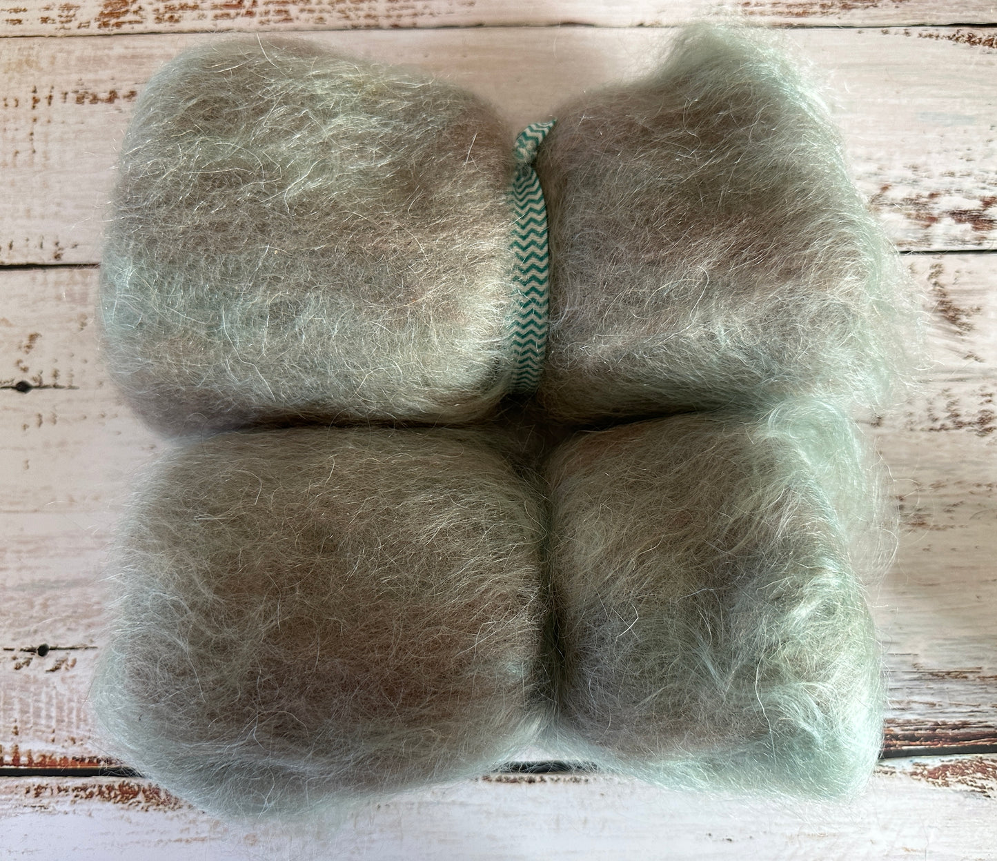 Beginner Spinner Mohair and Gulf Coast Native Art Batt
