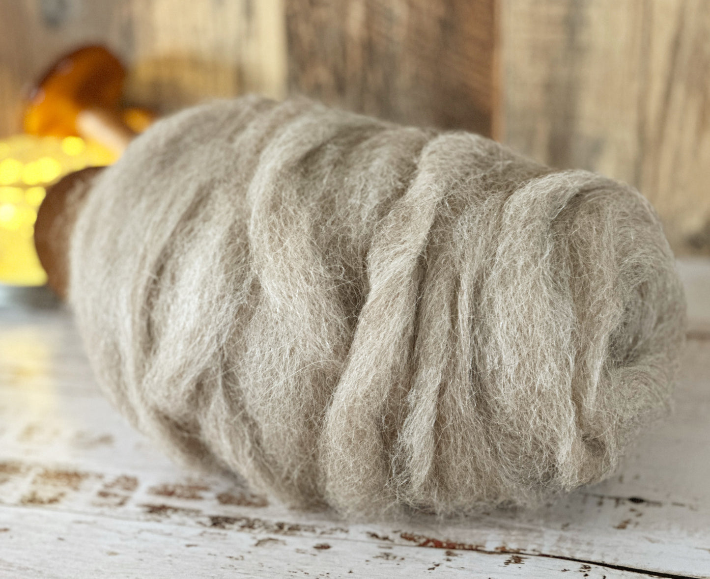 Llama Roving from Artie ~ Dehaired 3 oz Bitty Bump
