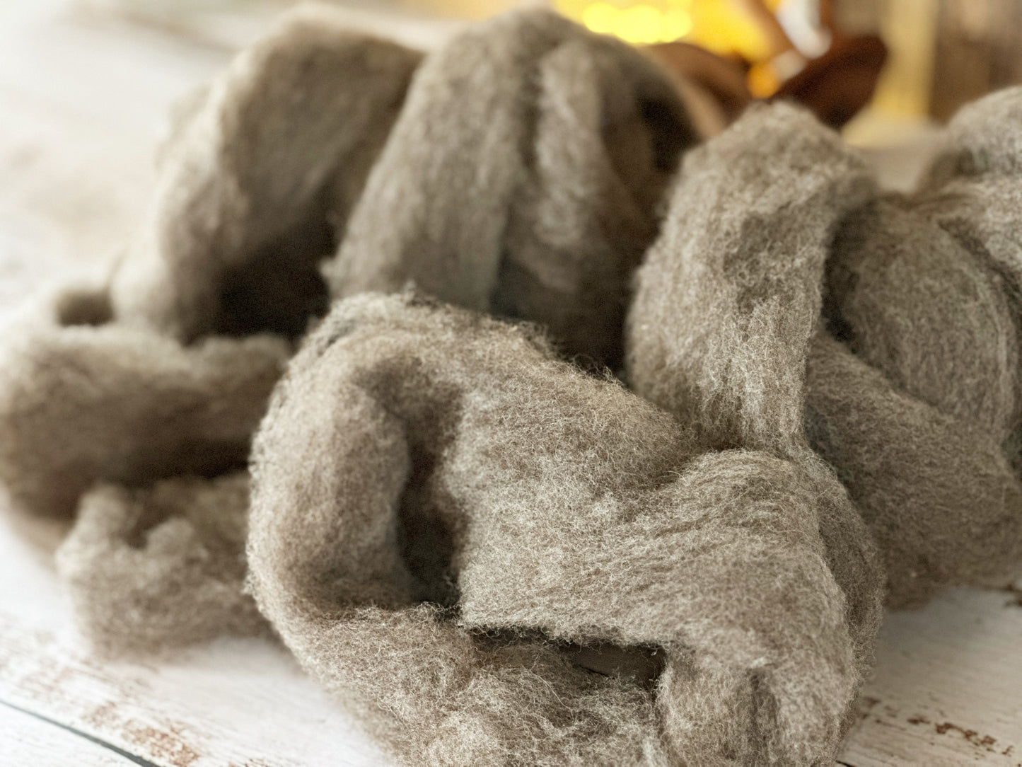 Southdown Wool Roving from Betty ~ 2 oz for Blending