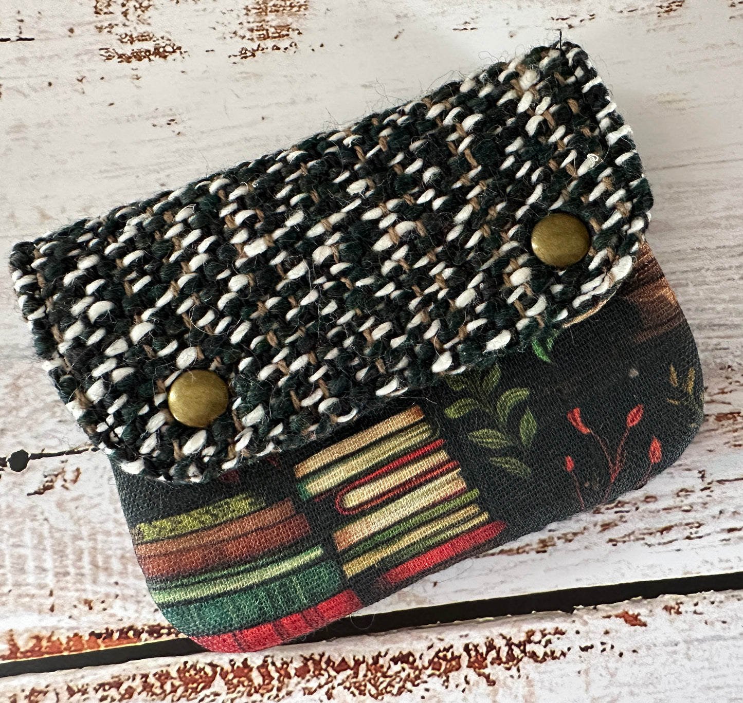 Green Library Simple Card Wallet ~ Black Label